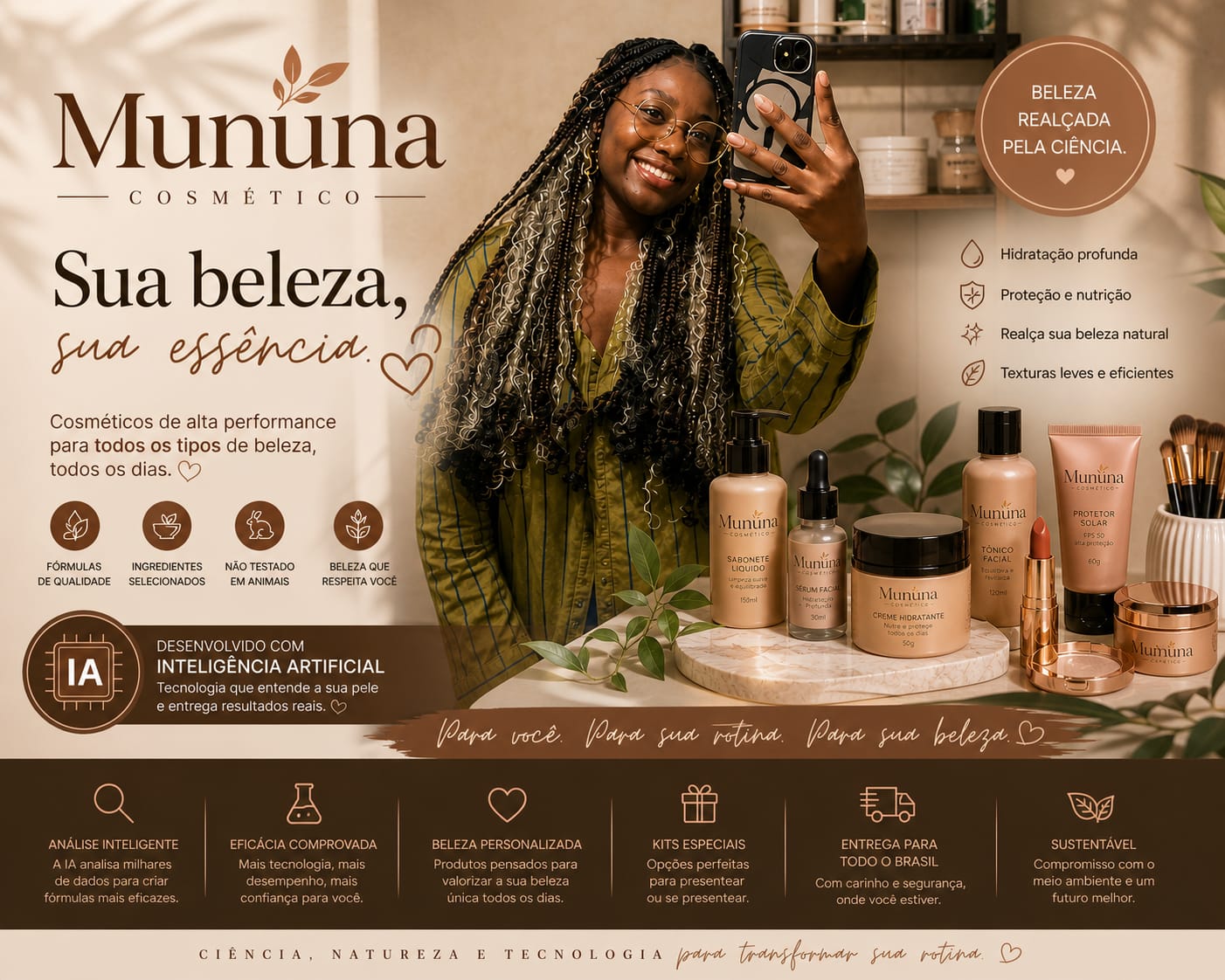 Mununa Cosmetics — beleza premium